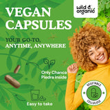 Wild & Organic Chanca Piedra Capsules with ingredients