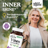 Wild & Organic Chasteberry Supplement bottle top view