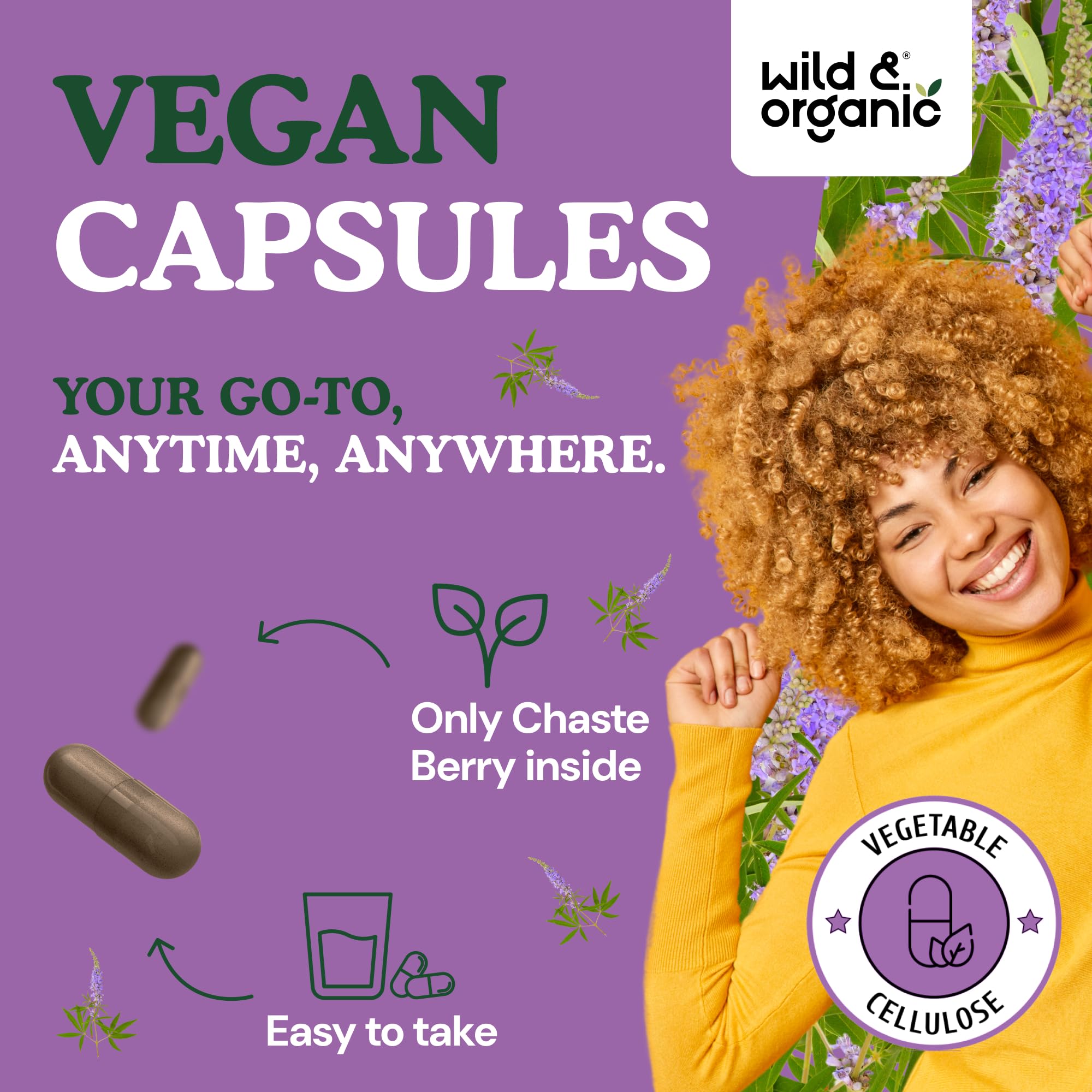 Wild & Organic Chasteberry Supplement ingredients list