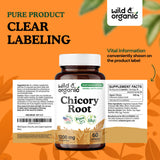 Wild & Organic Chicory Root Inulin Capsules with natural ingredients