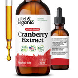 Wild & Organic Cranberry Extract 500mg bottle front view