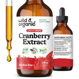 Wild & Organic Cranberry Extract 500mg front view bottle