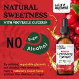 Wild & Organic Cranberry Extract 500mg label close-up