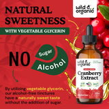 Wild & Organic Cranberry Extract 500mg label close-up
