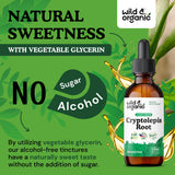 Wild & Organic Cryptolepis Tincture 500mg with measuring spoon