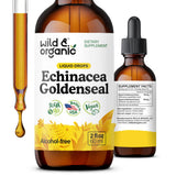 Wild & Organic Echinacea Goldenseal Tincture 2 fl. oz. front view
