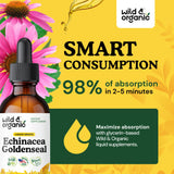 Wild & Organic Echinacea Goldenseal Tincture ingredients list