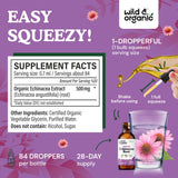 Wild & Organic Echinacea Tincture 500mg dropper close-up