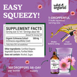Wild & Organic Echinacea Tincture 500mg label close-up