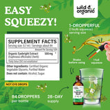 Wild & Organic Eyebright Tincture 500mg side view