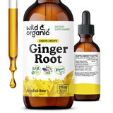 Wild & Organic Ginger Root Extract Drops 2 fl. oz. front view