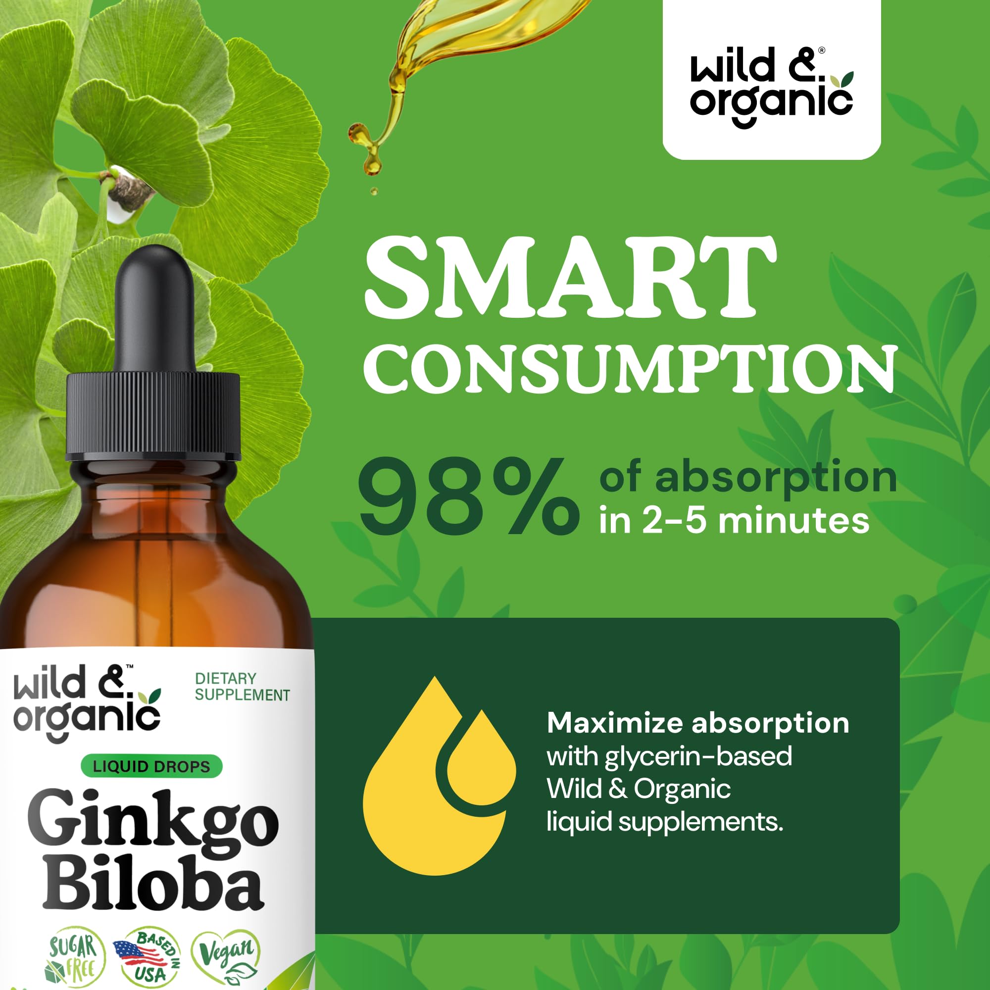 Wild & Organic Ginkgo Biloba Tincture ingredients list