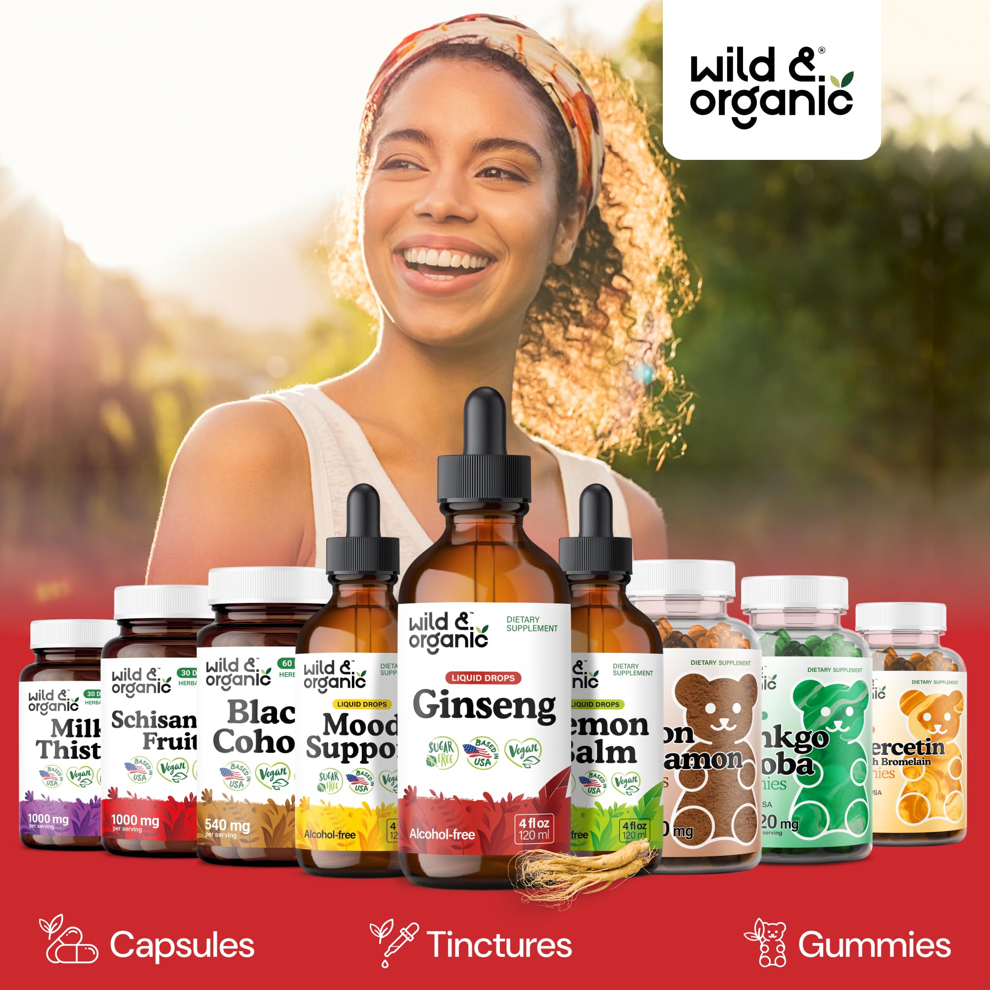 Wild & Organic Ginseng Tincture ingredients list