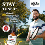 Wild & Organic Ginseng Tincture label close-up