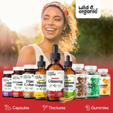 Wild & Organic Ginseng Tincture packaging side view