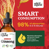 Wild & Organic Ginseng Tincture with dropper