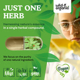 Wild & Organic Goldenseal Root Capsules 1000mg label details