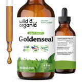 Wild & Organic Goldenseal Tincture 500mg front view