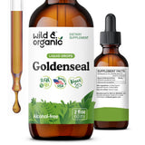 Wild & Organic Goldenseal Tincture 500mg front view