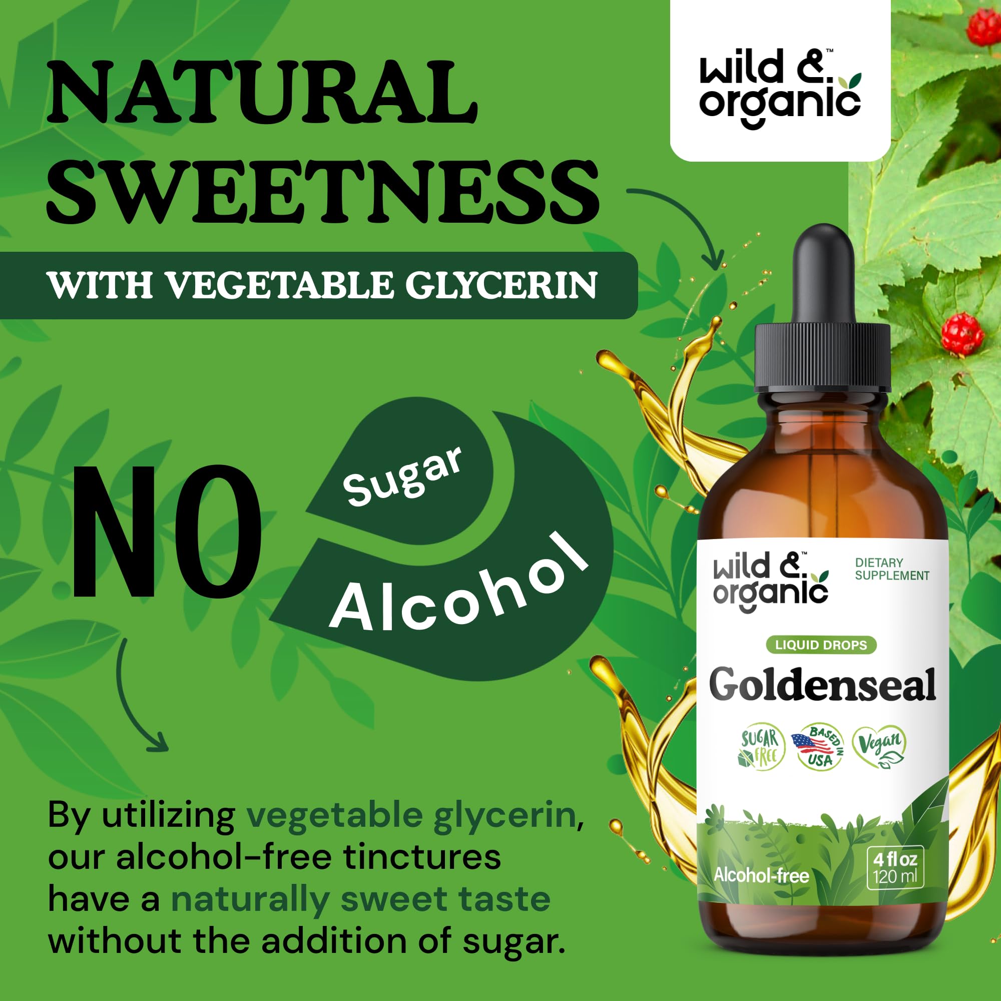Wild & Organic Goldenseal Tincture 500mg lifestyle scene