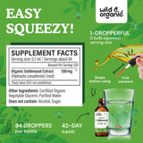 Wild & Organic Goldenseal Tincture 500mg side view