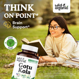 Wild & Organic Gotu Kola Capsules bottle with 90 capsules
