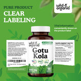 Wild & Organic Gotu Kola Capsules packaging details