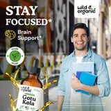Wild & Organic Gotu Kola Tincture 500mg bottle side view