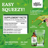Wild & Organic Gotu Kola Tincture 500mg with dropper