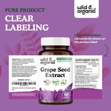 Wild & Organic Grape Seed Extract Capsules 400mg ingredients list
