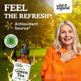 Wild & Organic Green Tea Extract Drops bottle with label