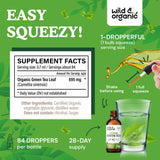 Wild & Organic Green Tea Extract Drops dropper close-up