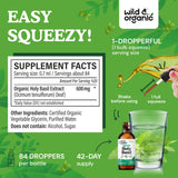 Wild & Organic Holy Basil Tincture 600mg side view