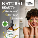 Wild & Organic Horsetail Liquid Extract bottle with label