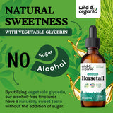 Wild & Organic Horsetail Liquid Extract packaging details