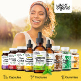 Wild & Organic Lemon Balm Tincture packaging details