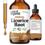Wild & Organic Licorice Root Tincture 4 fl. oz. front view