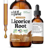 Wild & Organic Licorice Root Tincture 450mg front view