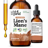 Wild & Organic Lion's Mane Mushroom Drops 2 fl. oz. front view