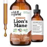 Wild & Organic Lion's Mane Mushroom Drops 4fl. oz. front view