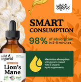 Wild & Organic Lion's Mane Mushroom Drops packaging