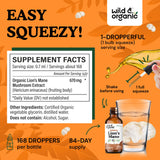 Wild & Organic Lion's Mane Mushroom Drops with dropper