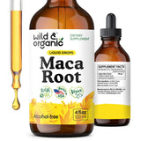 Wild & Organic Maca Root Tincture 4 fl. oz. front view
