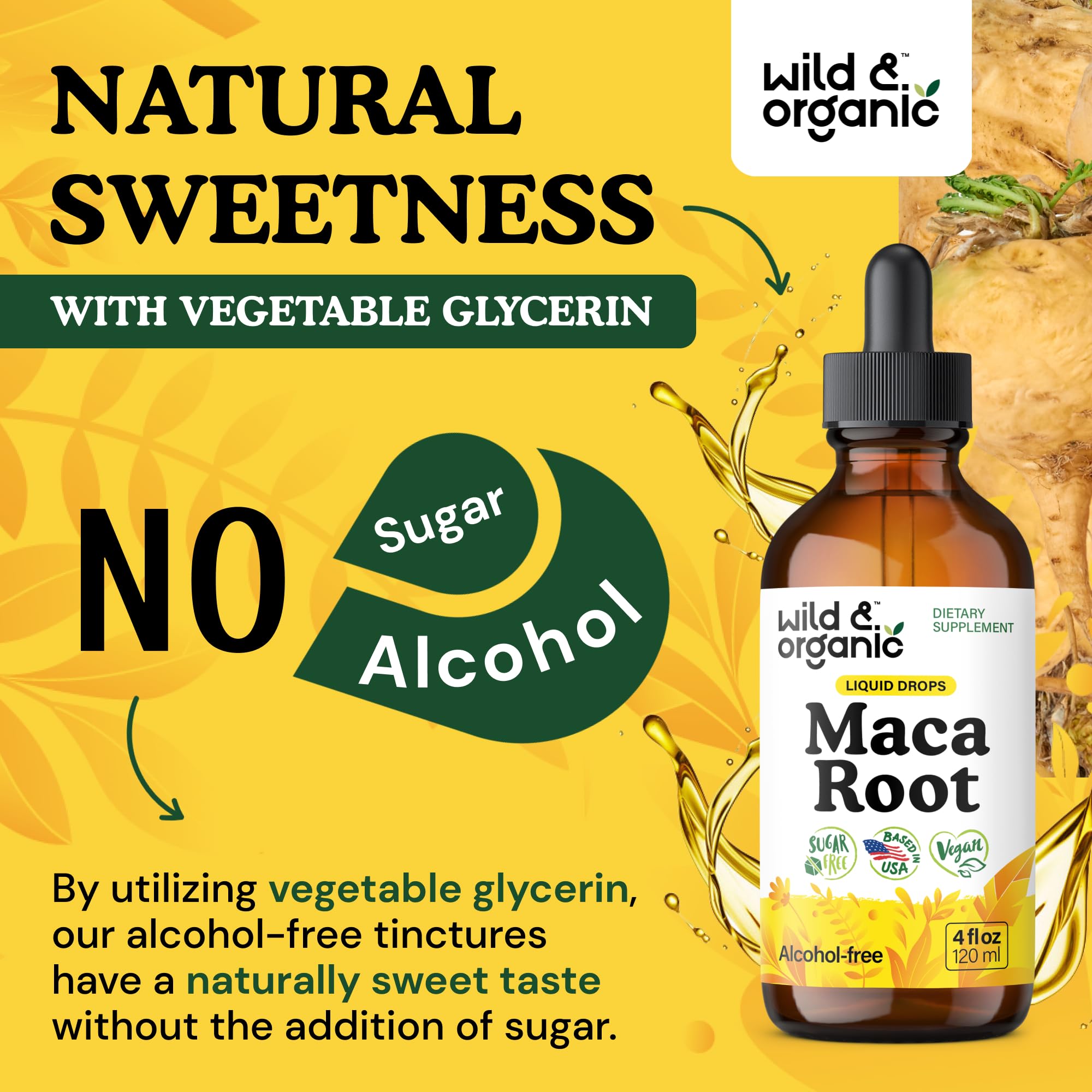 Wild & Organic Maca Root Tincture lifestyle scene