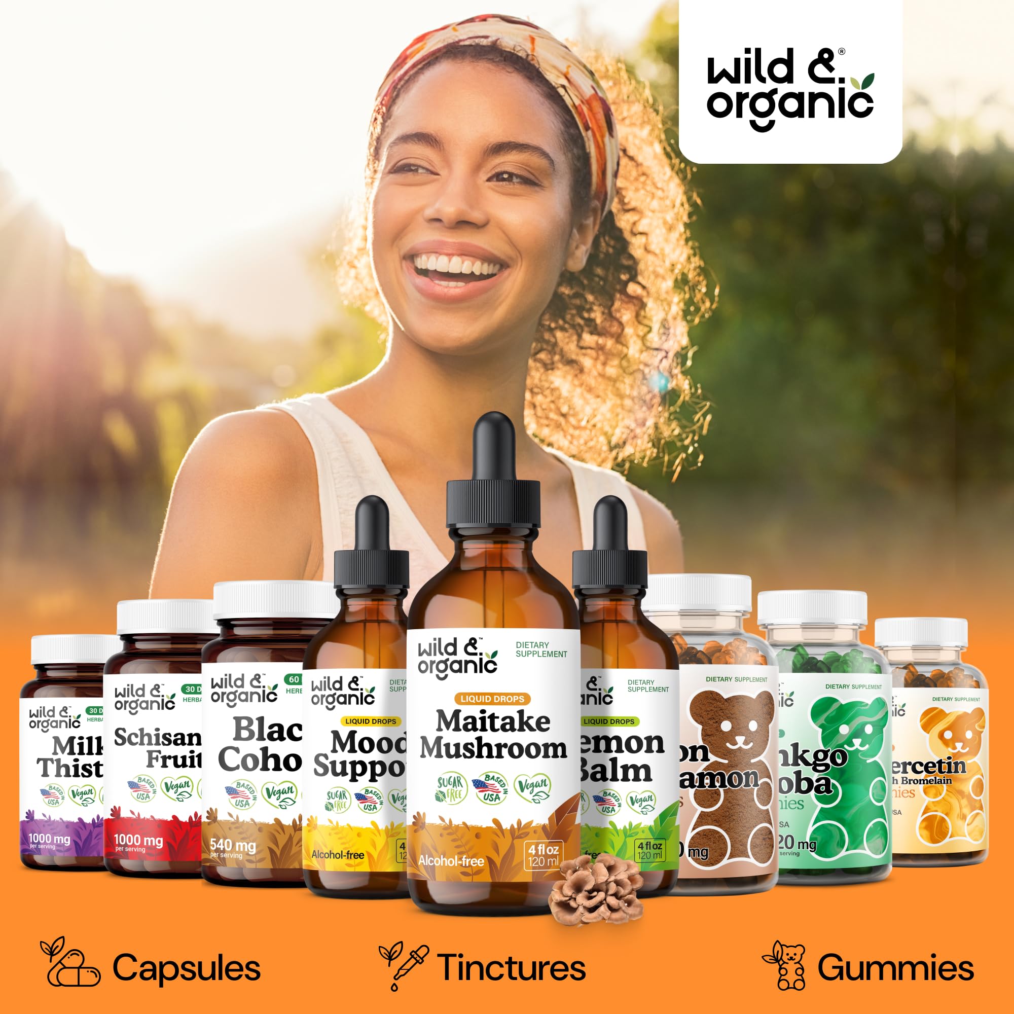 Wild & Organic Maitake Mushroom Tincture 660mg serving size
