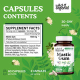 Wild & Organic Mastic Gum Capsules side view showing capsule design