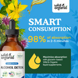 Wild & Organic Milk Thistle Alcohol Supplement 4 fl. oz. with measuring dropper