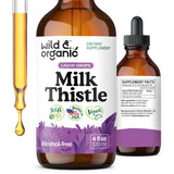 Wild & Organic Milk Thistle Supplement 4 fl. oz. front view