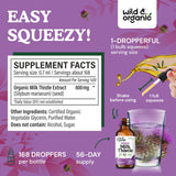 Wild & Organic Milk Thistle Supplement dropper close-up
