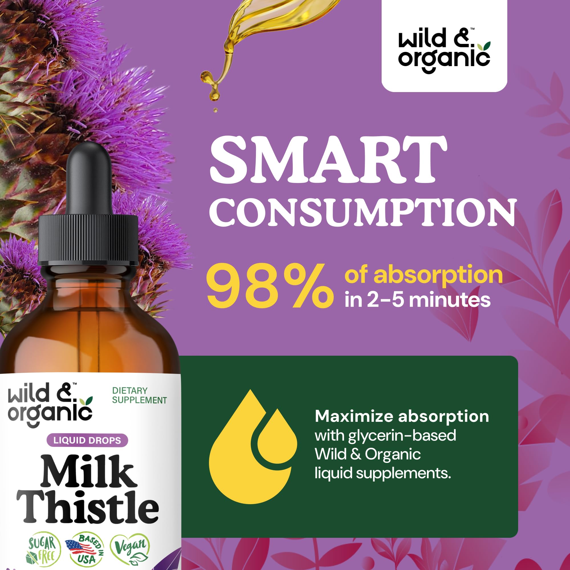 Wild & Organic Milk Thistle Supplement in a lifestyle setting